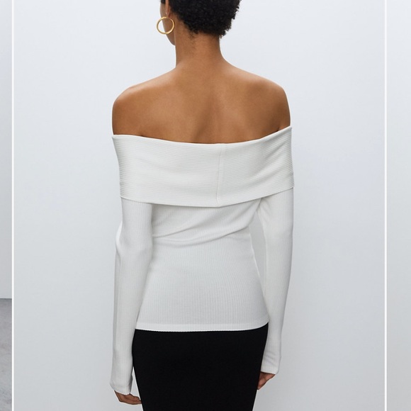 Babaton ‘Scala’ off the shoulder long sleeve shirt - Picture 3 of 6